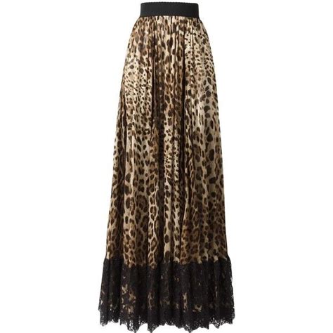 dolce gabbana leopard skirt|Dolce & Gabbana long skirt.